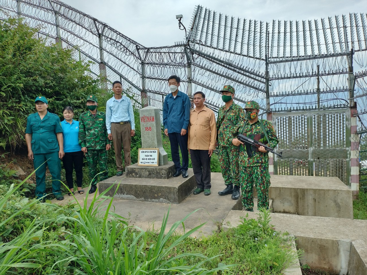 Xã Chí Cà, tổ chức tuần tra kiểm soát đường biên cột mốc biên giới năm 2022